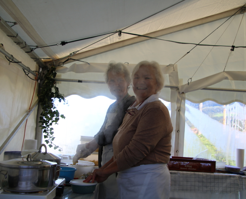 Bratknödel mit Sauerkraut - in der Küche war´s ganz schon heiß