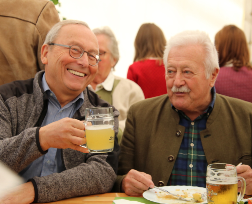 Beim Oktoberfest gibt´s immer gute Stimmung