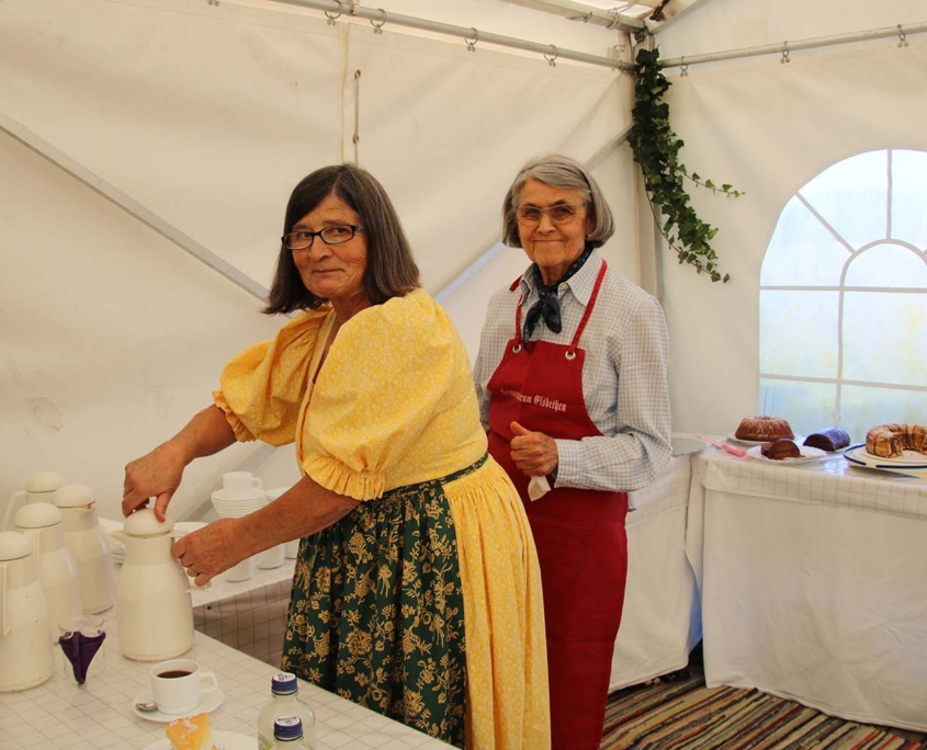 Bei Ingrid und Annemarie gab´s Kaffee und Kuchen